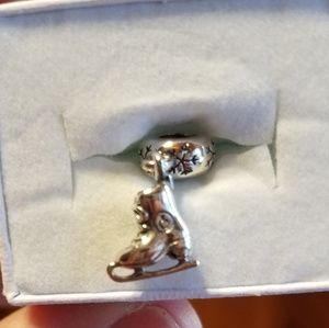 Pandora ice skating charm
